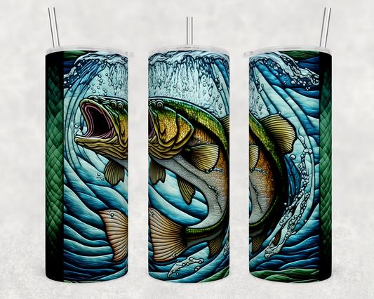 Stained Glass Bass Tumbler