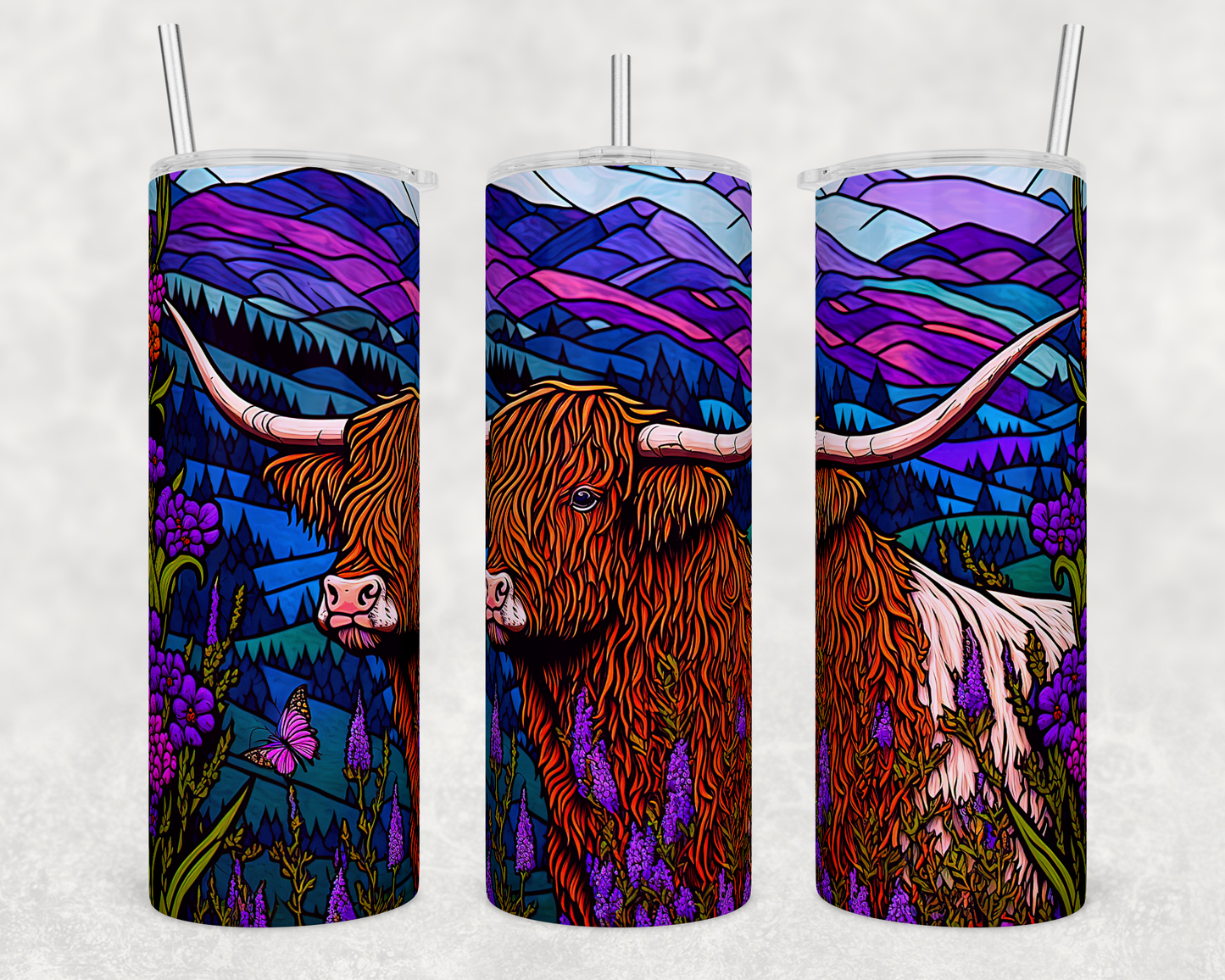 Stained Glass Highland Tumbler