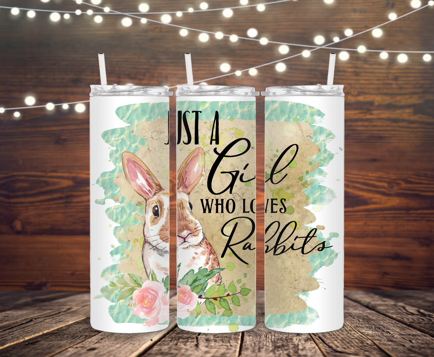 Just a Girl Who Loves Rabbits Tumbler