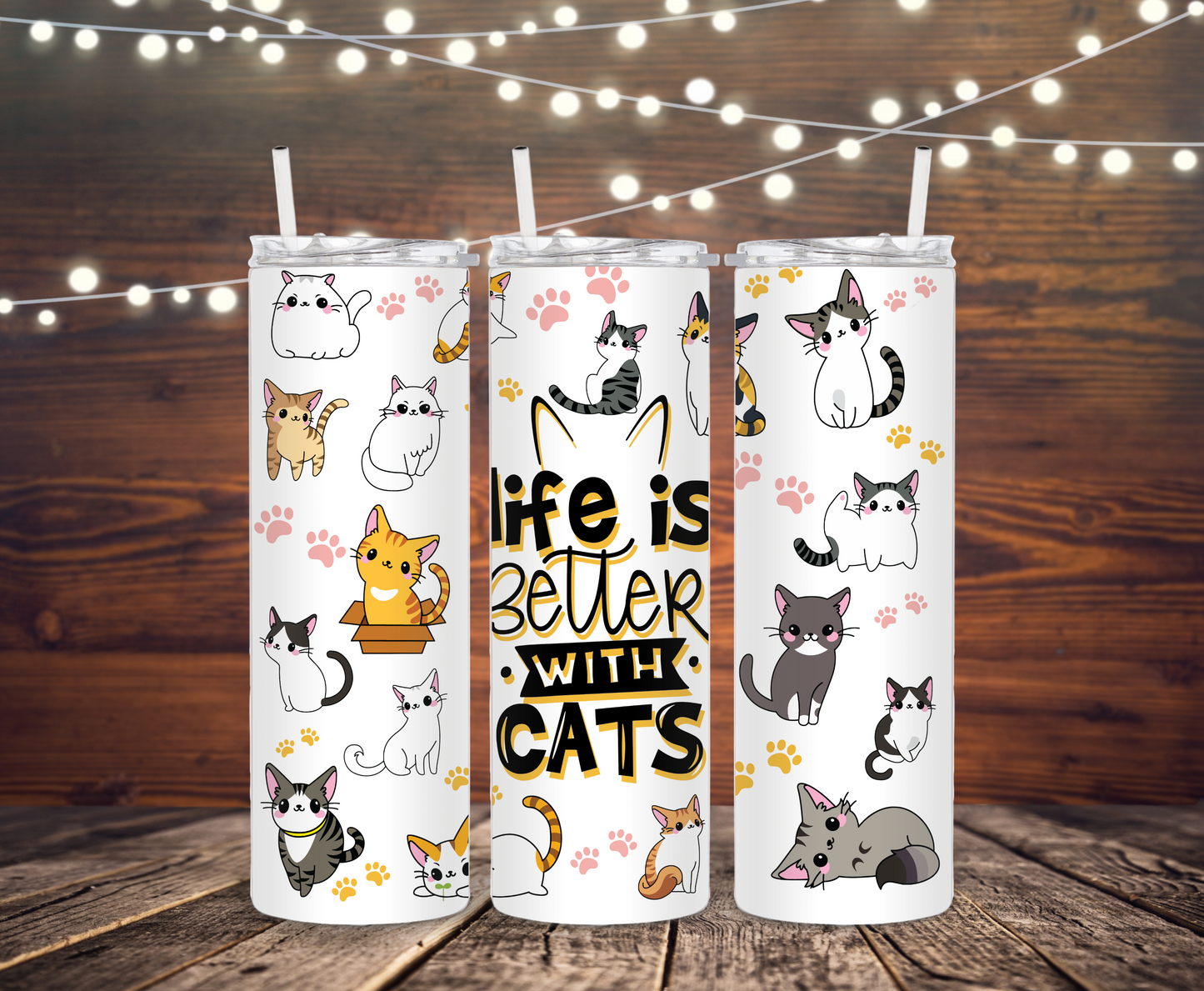 Life is Better With Cats Tumbler