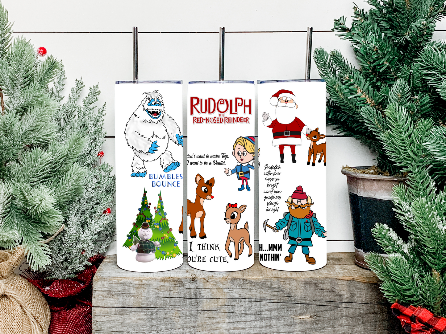 Rudolph The Red Nosed Reindeer Tumbler