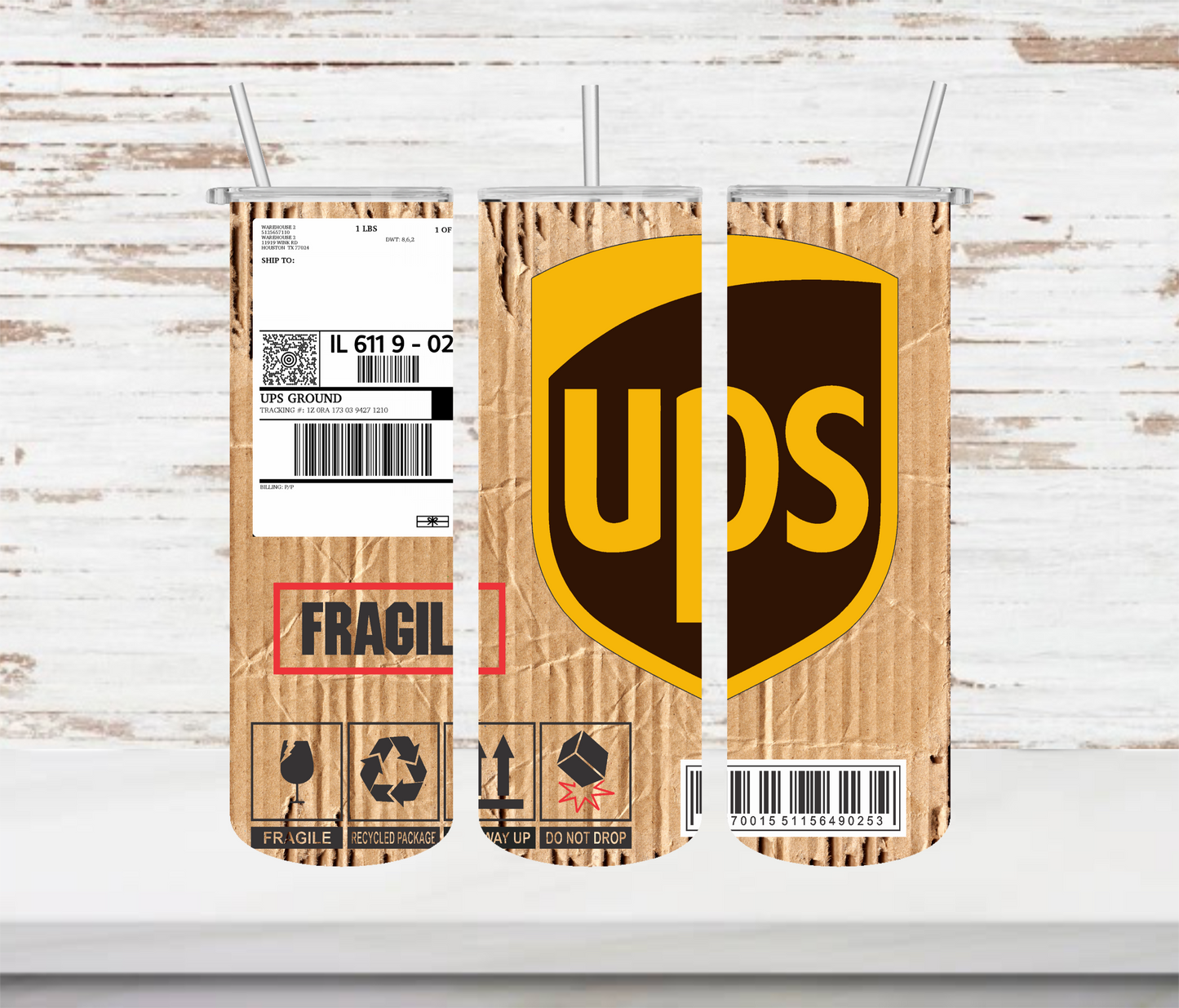 UPS Box Tumbler
